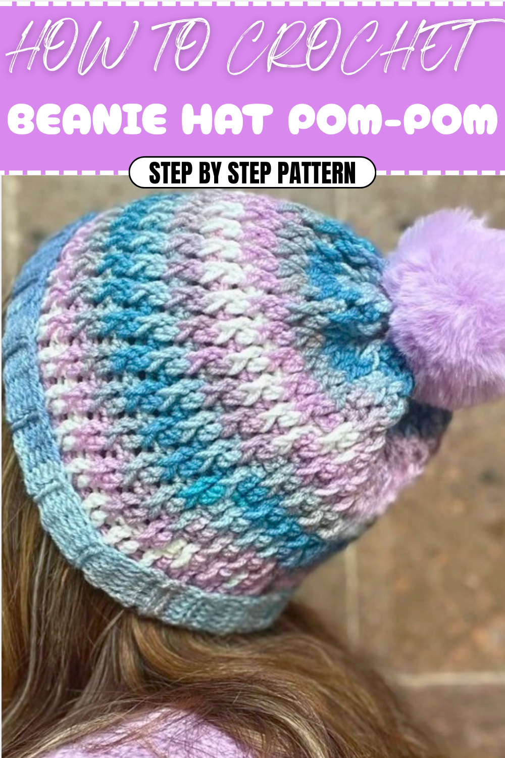 Free Crochet Beanie Hat Pom-Pom