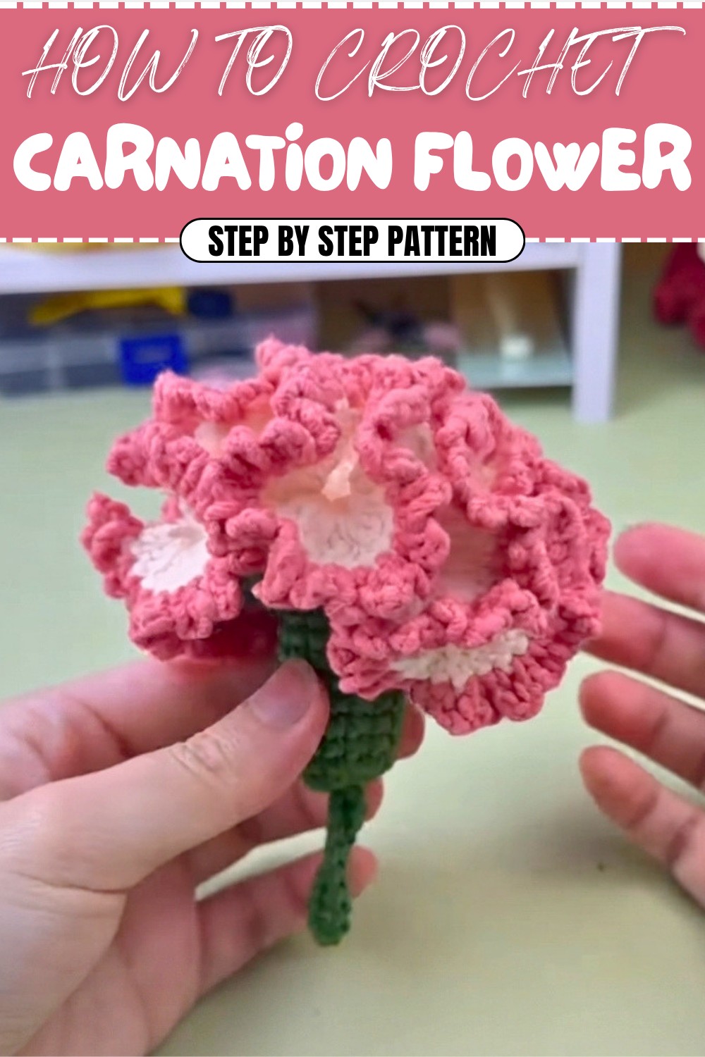 Free Crochet Carnation Flower Pattern