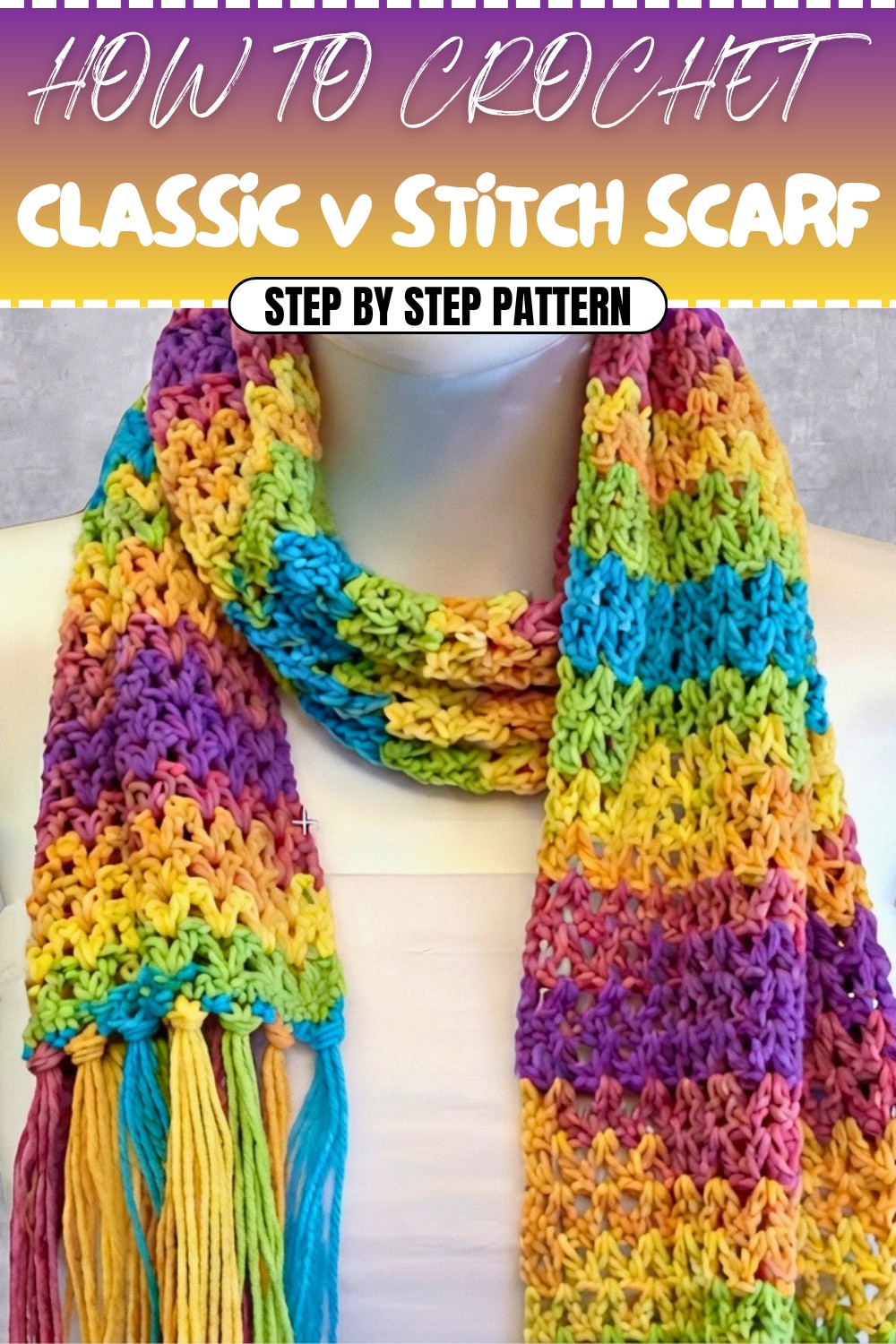 Free Crochet Classic V Stitch Scarf Pattern
