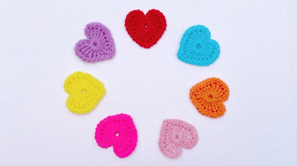Heart Shape Crochet Ornaments Pattern 6