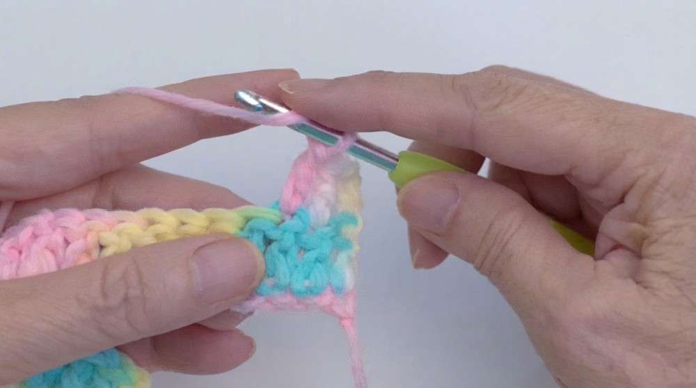How To Double Crochet Stitch Pattern 4