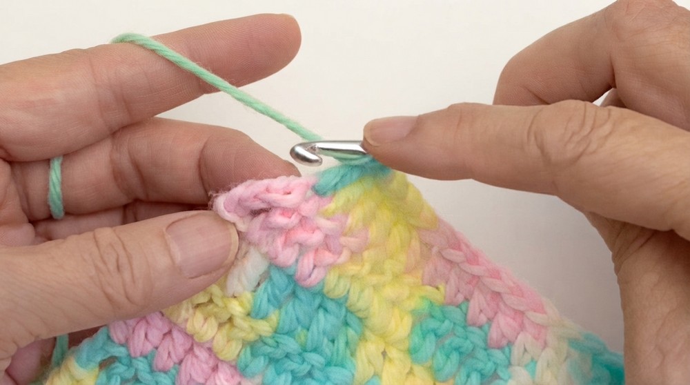 How To Double Crochet Stitch Pattern 5