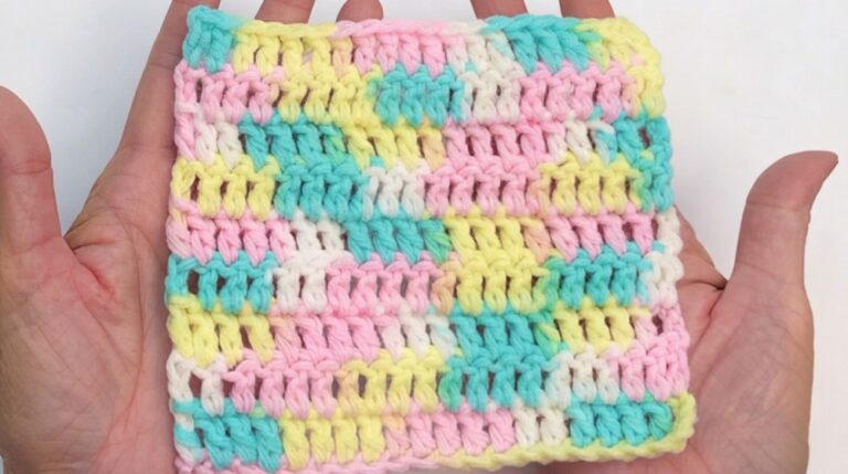 How To Double Crochet Stitch Pattern 6