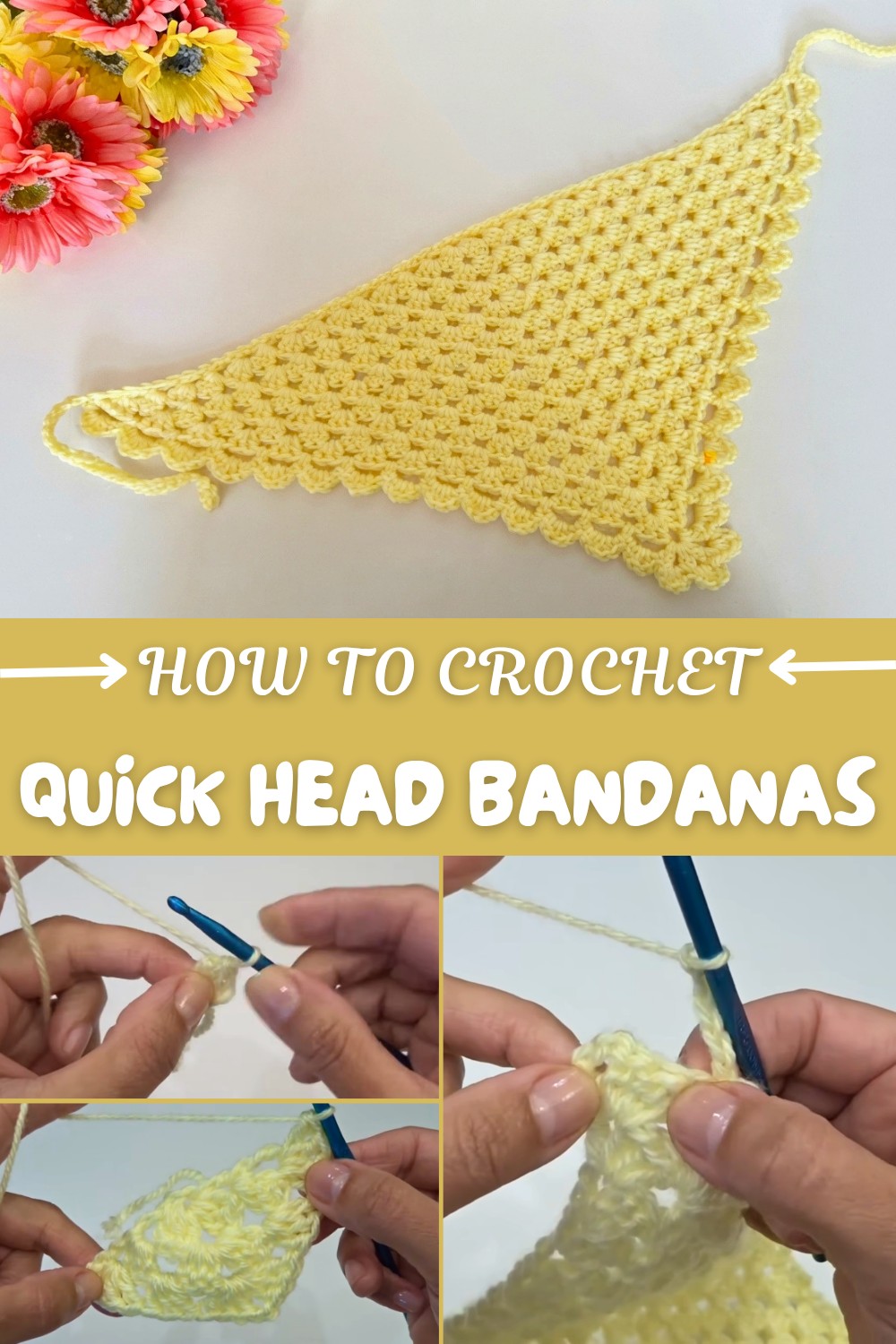 Quick Crochet Head Bandanas Pattern