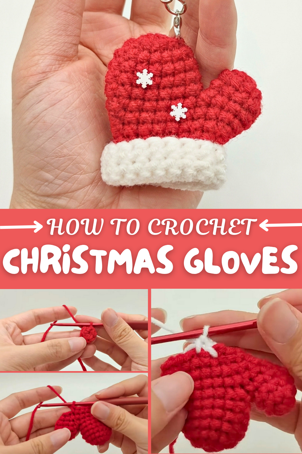 Crochet Christmas Gloves