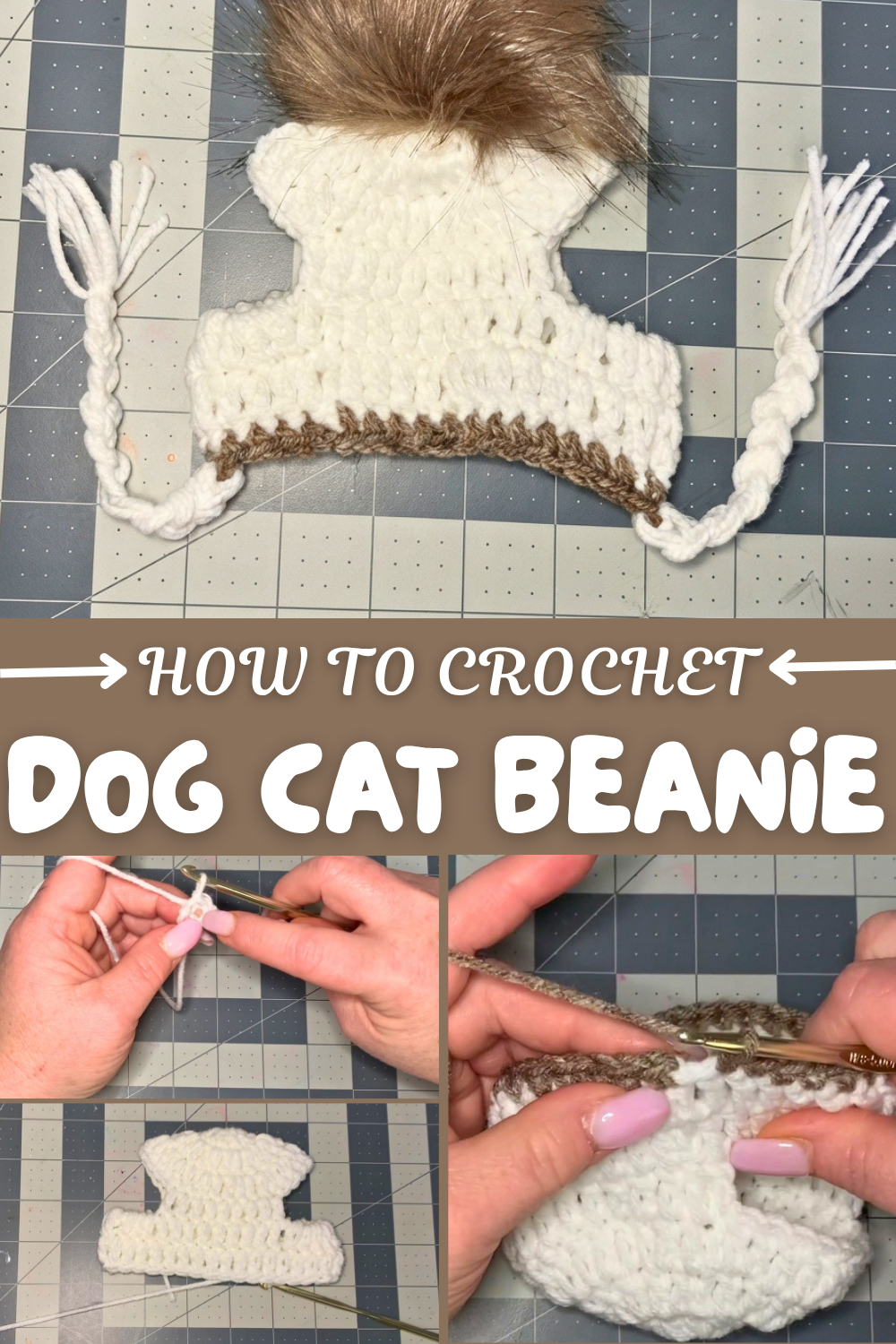 Crochet Dog Cat Beanie