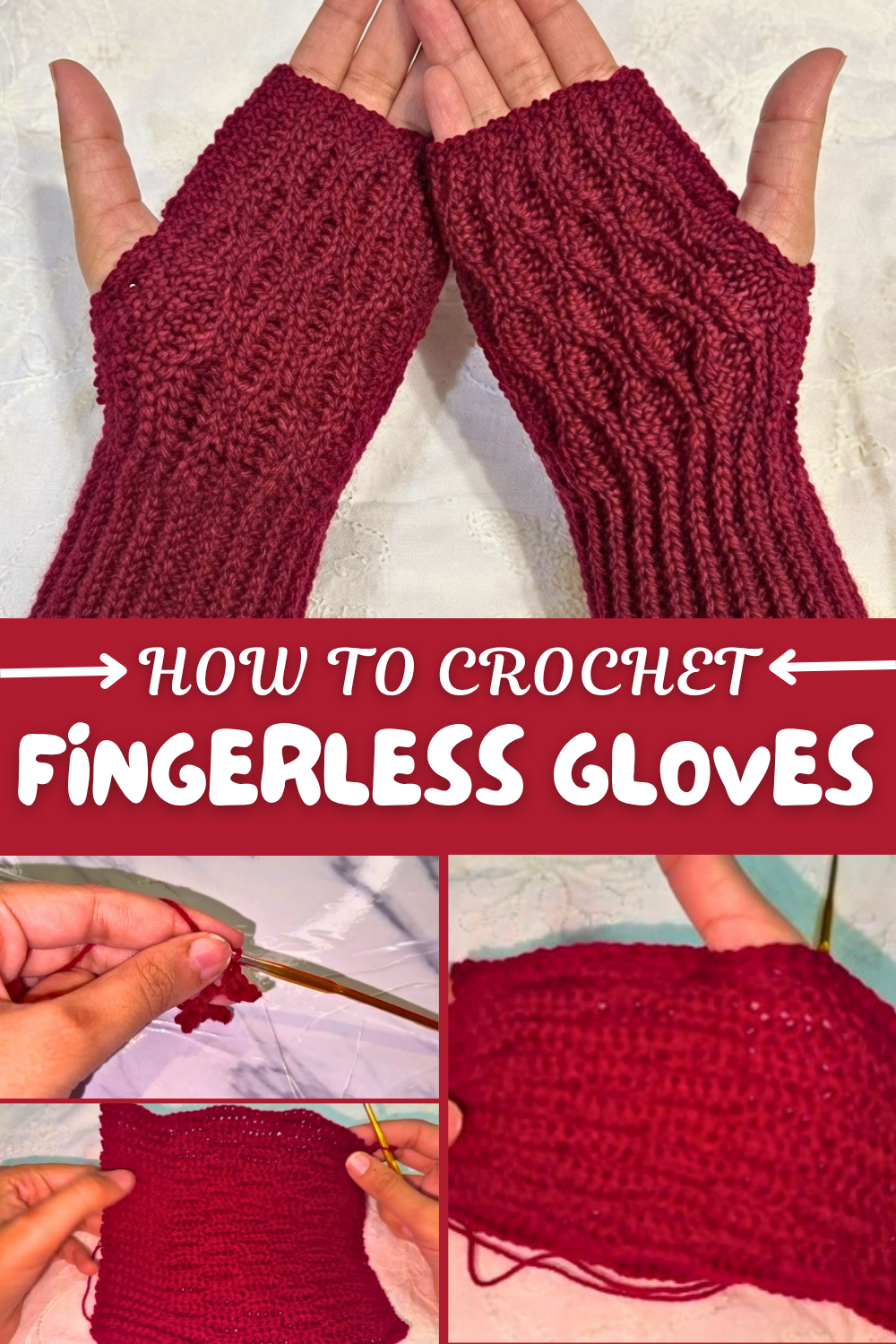 Crochet Fingerless Gloves