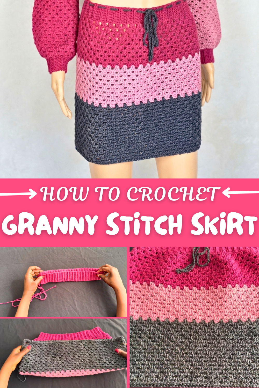 Crochet Granny Stitch Skirt