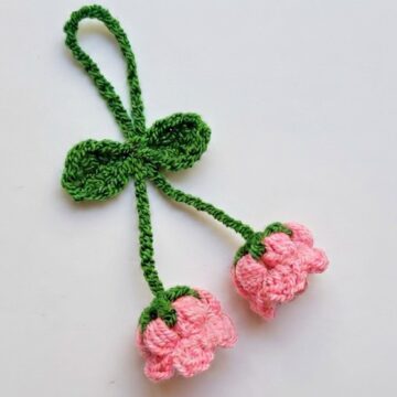 Crochet Lily Of The Valley Keychain Pattern 5