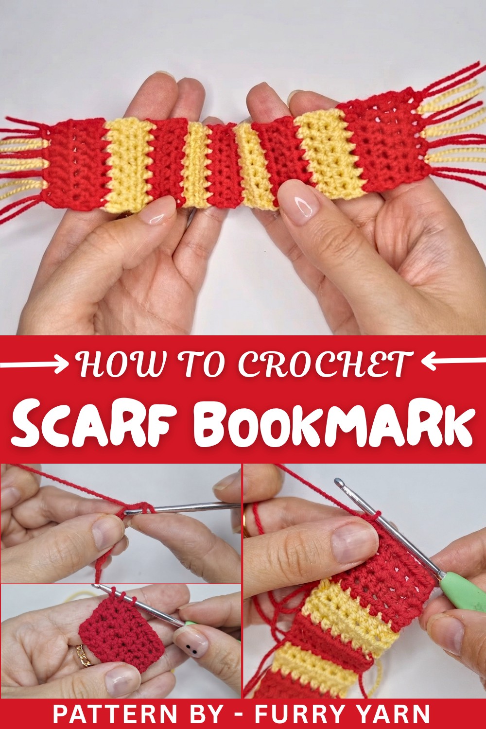 Crochet Scarf Bookmark Pattern
