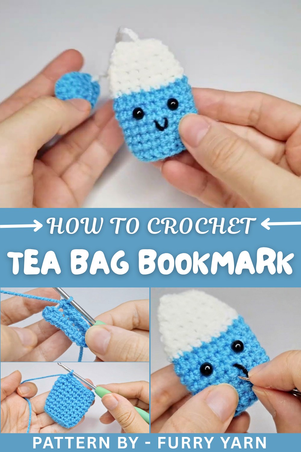 Crochet Tea Bag Bookmark Pattern