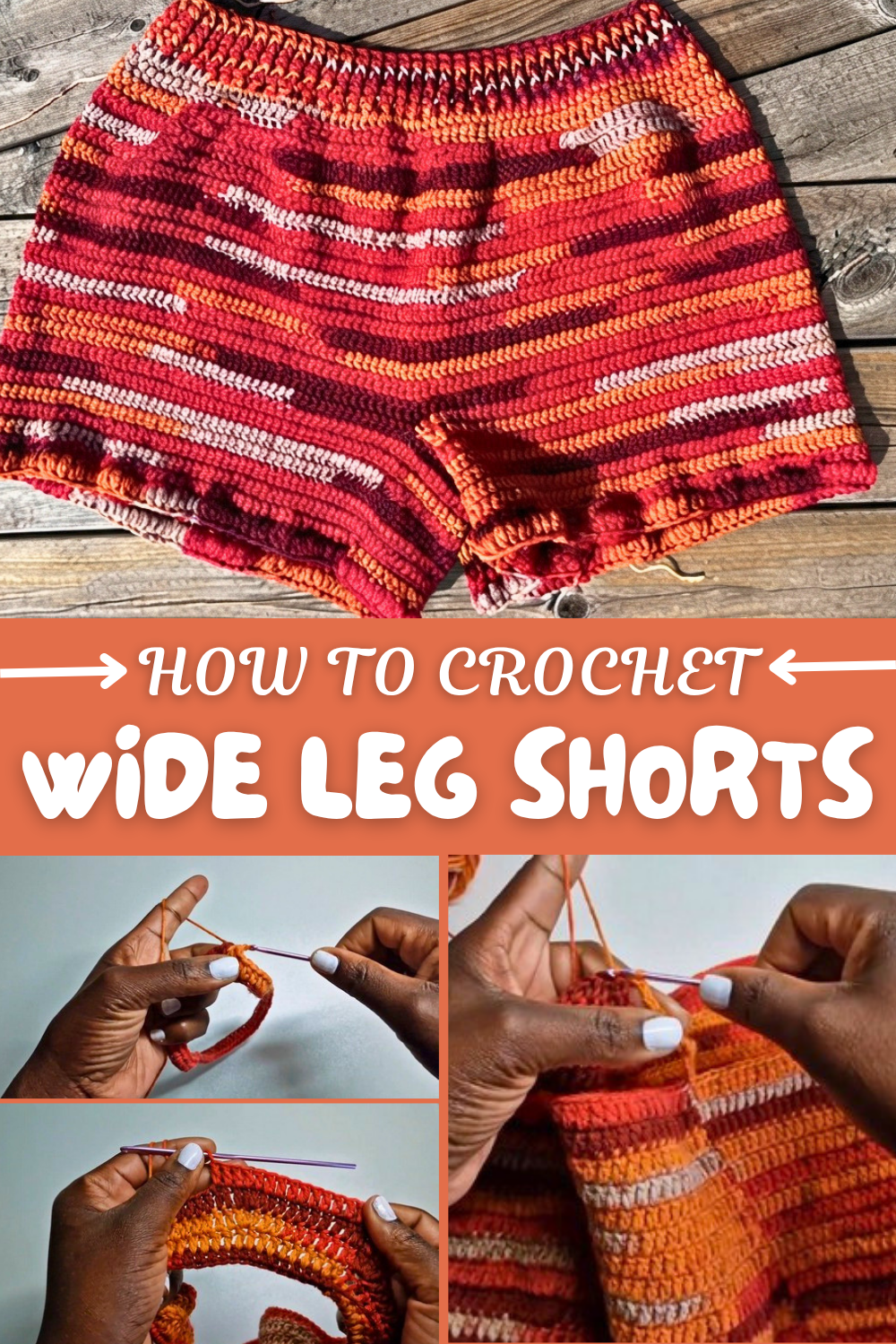 Crochet Wide Leg Shorts
