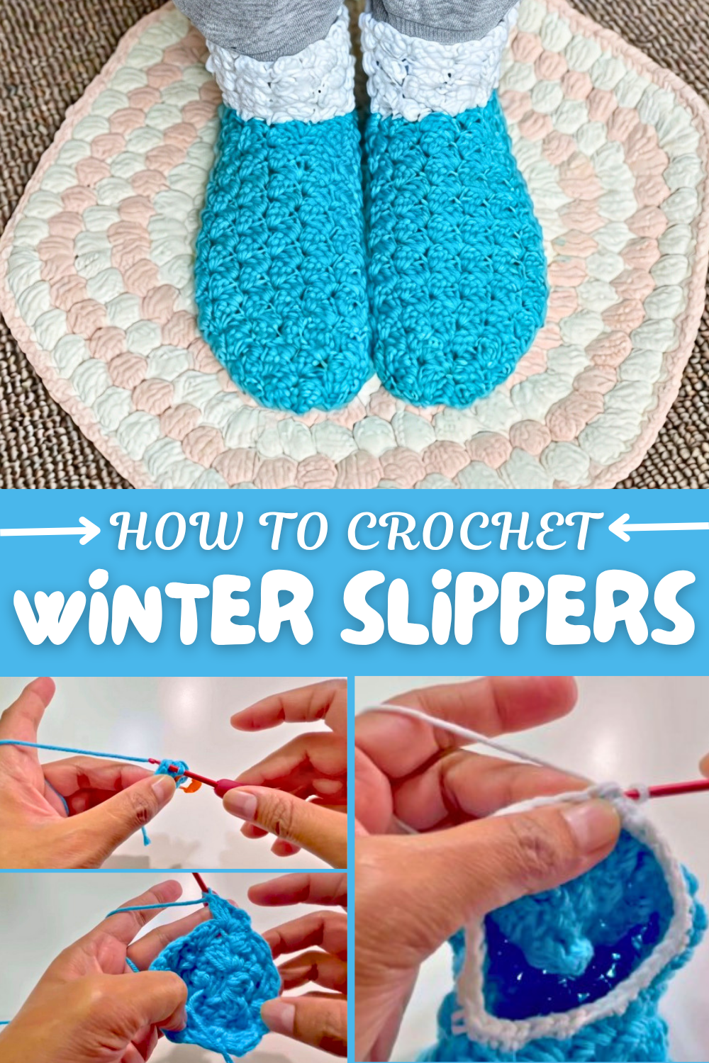 Crochet Winter Slippers