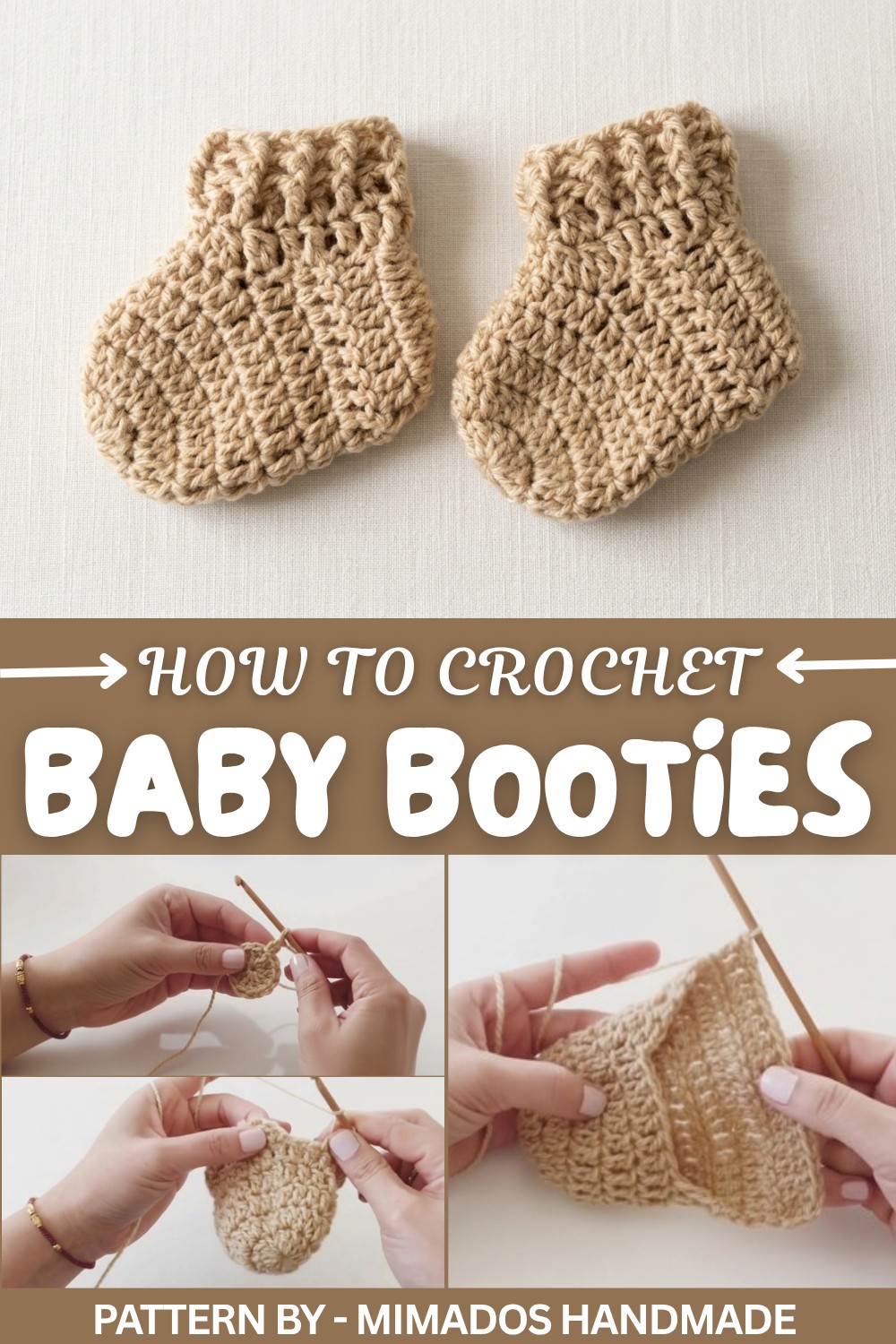 Cute Crochet Baby Booties Free Pattern to Keep Little Feet Warm (1)
