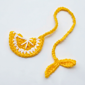 Cute Crochet Lemon Bookmark Pattern 6
