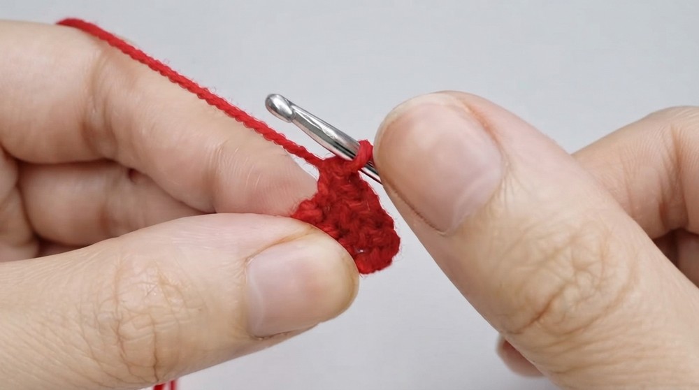 Cute Crochet Pizza Keychain Pattern 2
