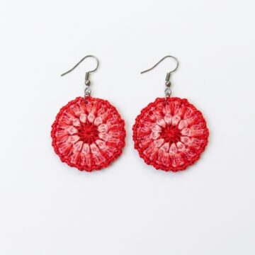 Easy Crochet Mandala Earrings – Free Pattern (4)