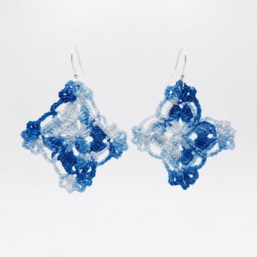 Easy To Crochet Lace Square Earrings (2)
