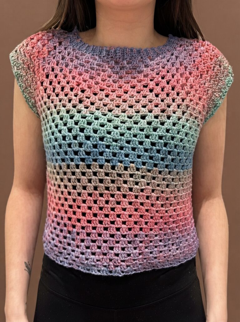 Crochet Granny Square Top