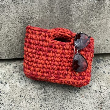 Crochet T-shirt Yarn Bag