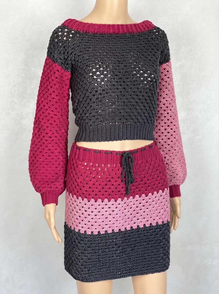 Crochet Granny Stitch Skirt