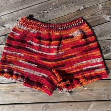 Free Crochet Wide Leg Shorts