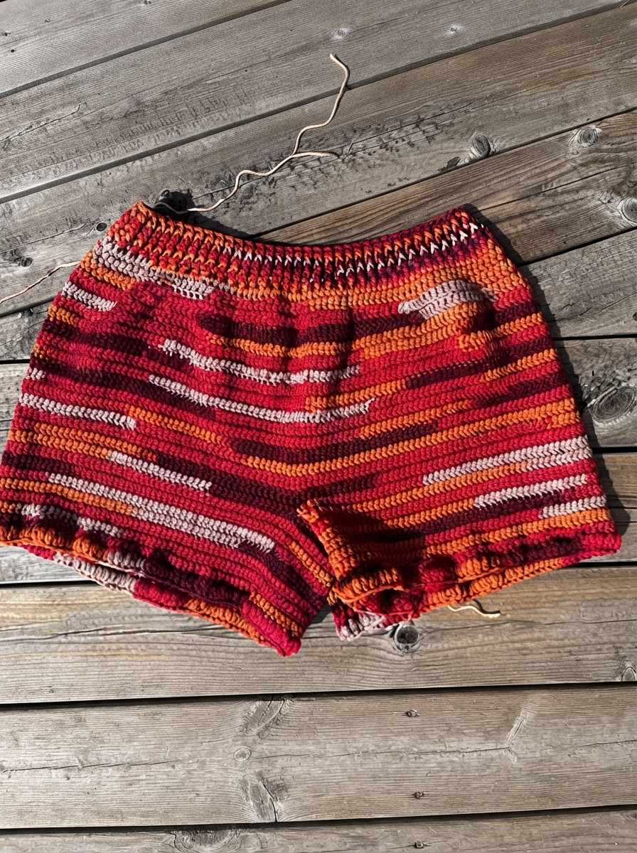 Free Crochet Wide Leg Shorts