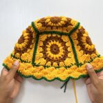 Crochet Sunflower Bucket Hat
