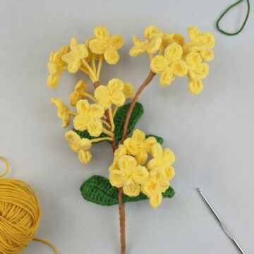 Crochet Osmanthus Flower