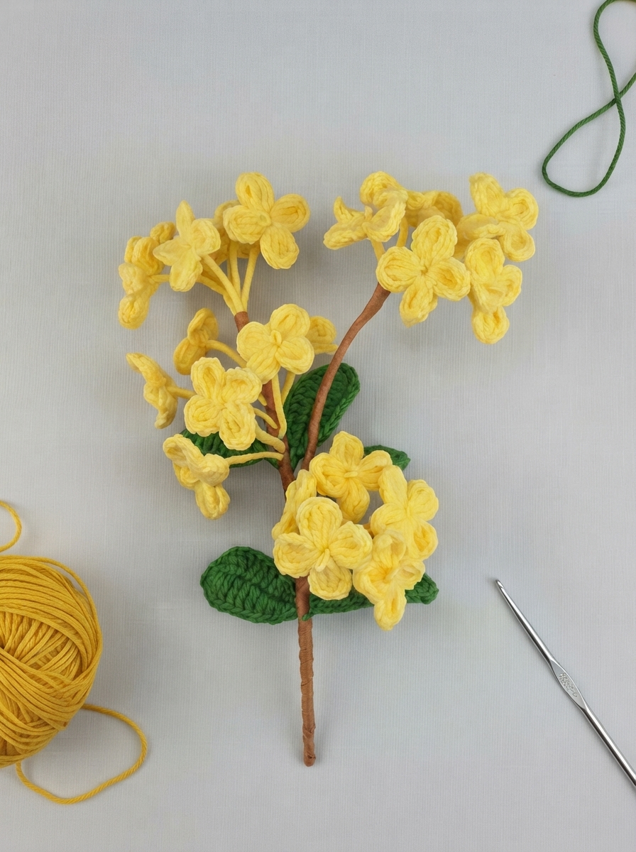 Crochet Osmanthus Flower