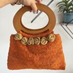 Crochet Wooden Ring Bag