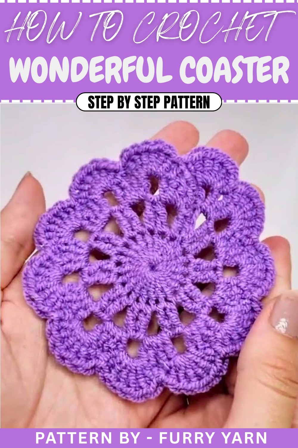 Free Wonderful Crochet Coaster Pattern