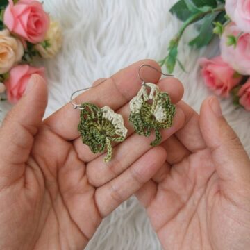 How To Crochet Clover Earrings