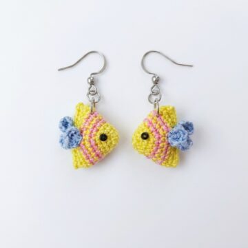 How To Crochet Cute Fish Earrings (4)