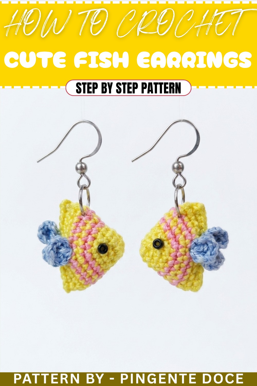 How To Crochet Cute Fish Earrings
