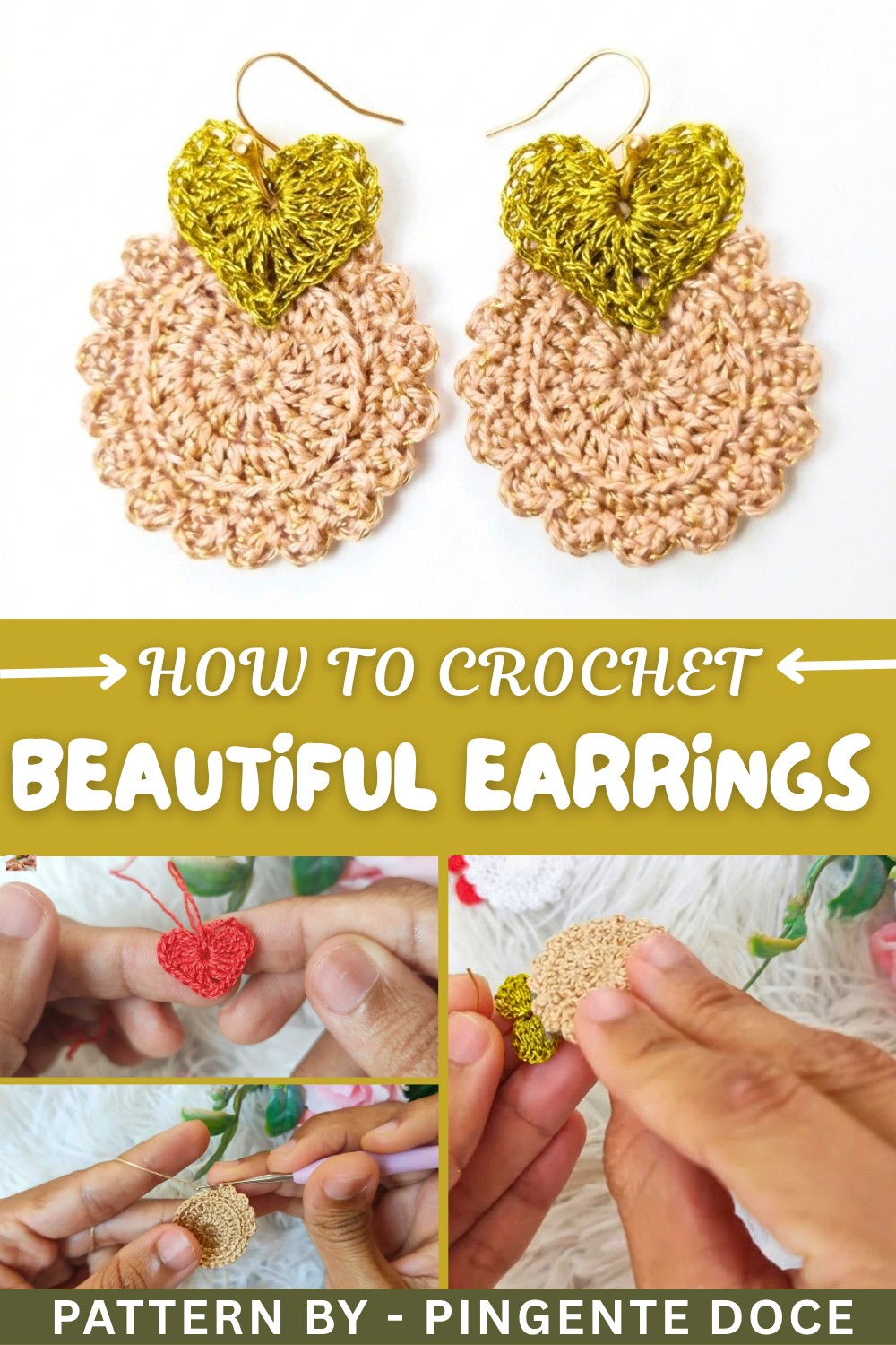 How To Crochet Easy And Beautiful Earrings (1)