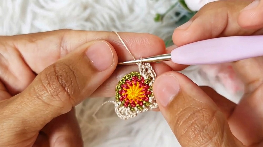 How To Crochet Granny Square Earrings Pattern (5)