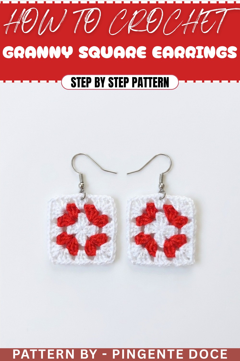 How To Crochet Granny square Earrings