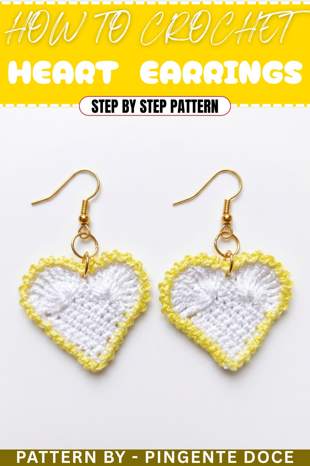 How To Crochet Heart Earrings