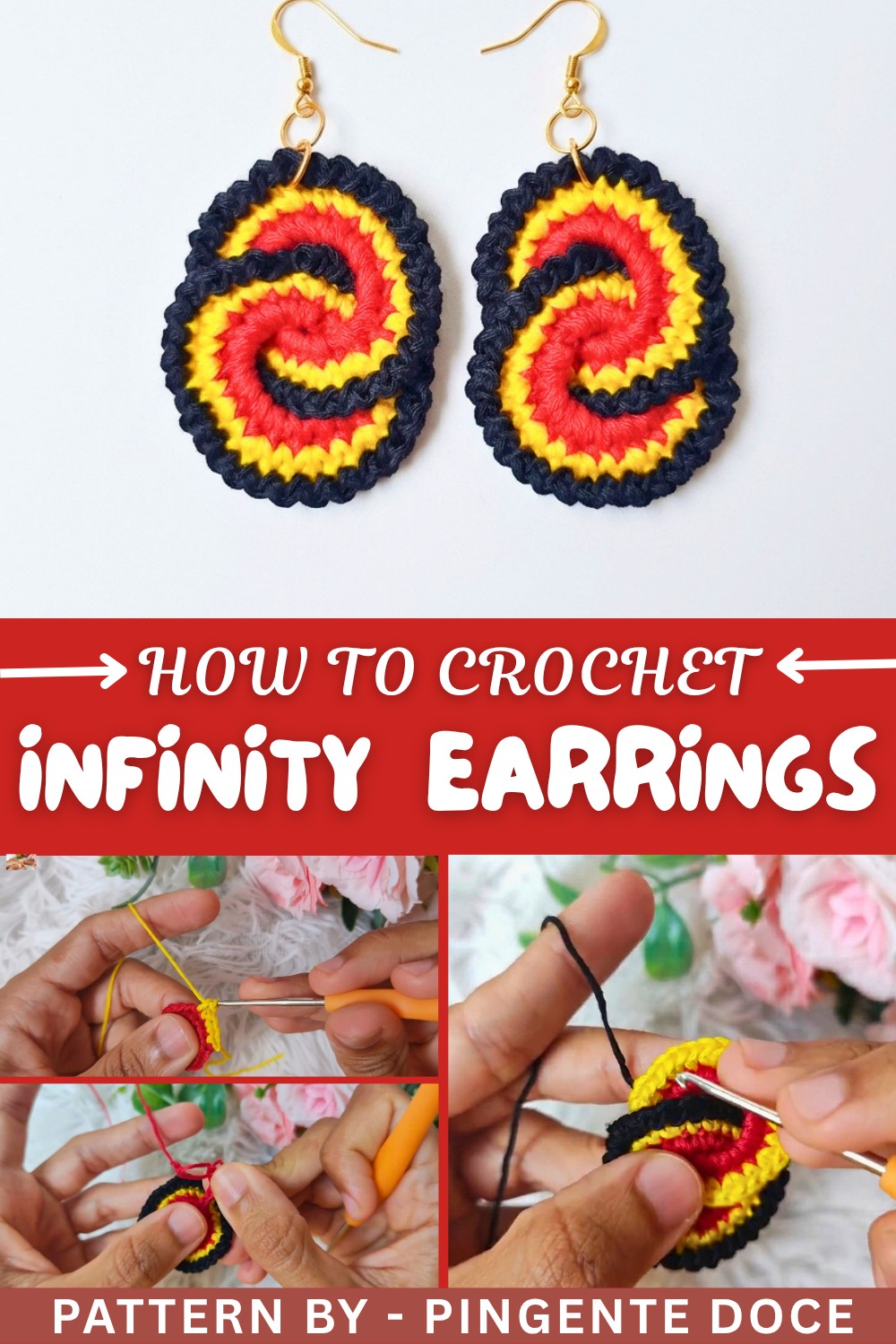 How To Crochet Infinity Earrings
