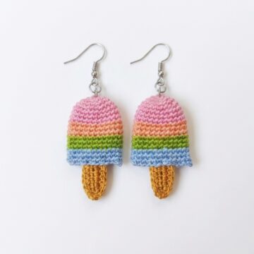 How To Crochet Popsicle Earrings (1)
