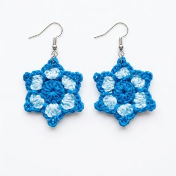 How To Crochet Simple And Easy Earrings (4)