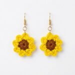 How To Crochet Sunflower Earrings (1)