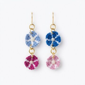 How to Crochet Beautiful Flower Earrings (6)