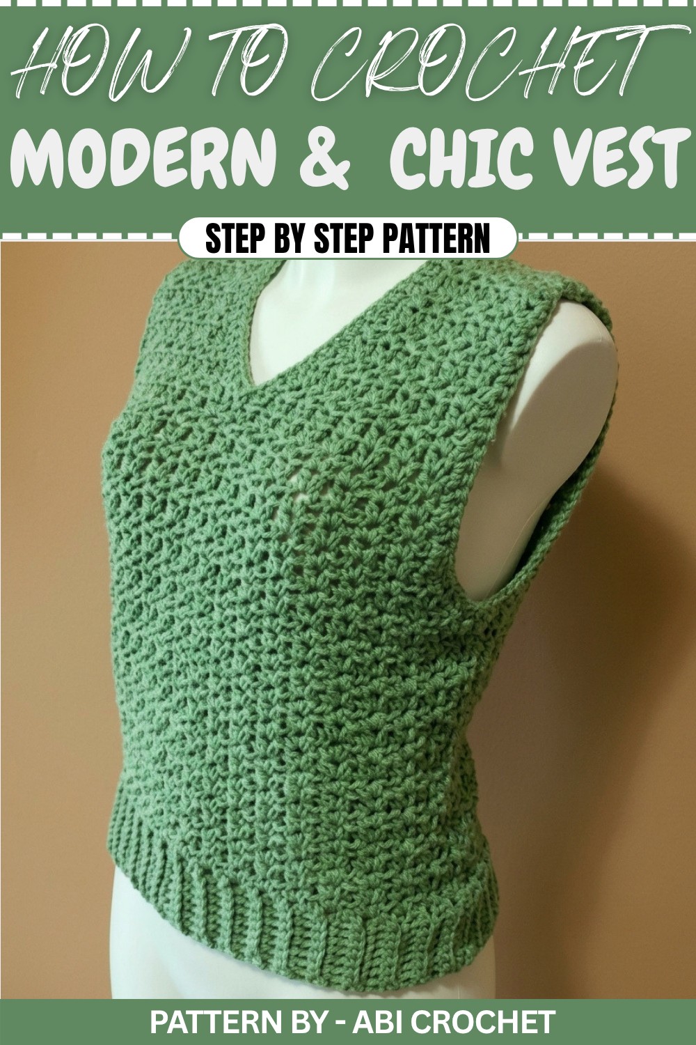Simple & Stylish Crochet Vest Pattern to Rock
