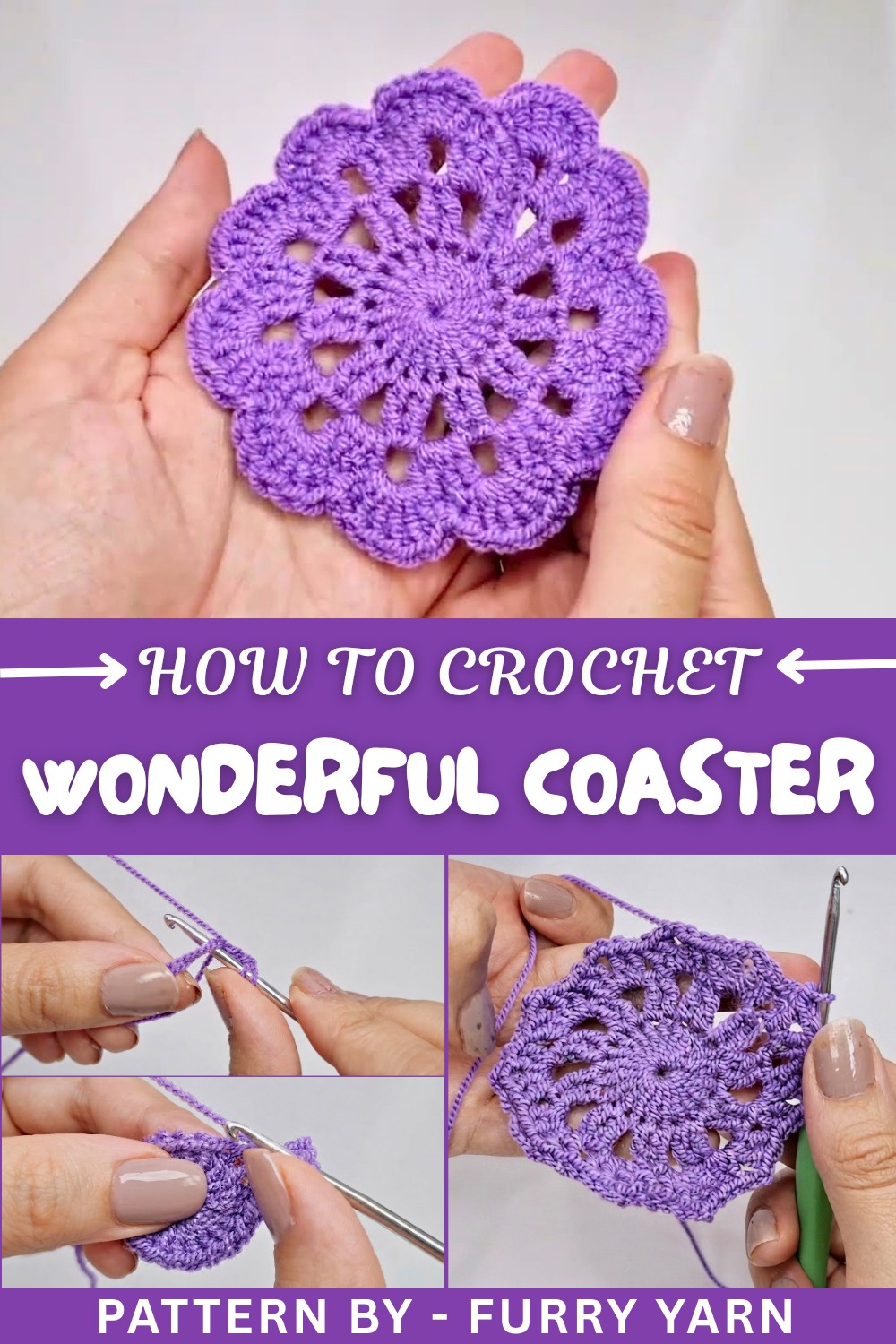 Wonderful Crochet Coaster Pattern