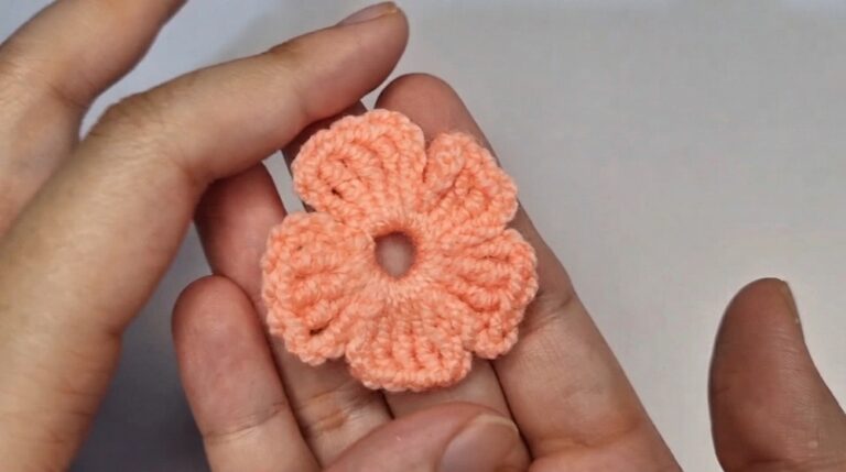 Amazing Crochet 5-Petal Flower Pattern 6