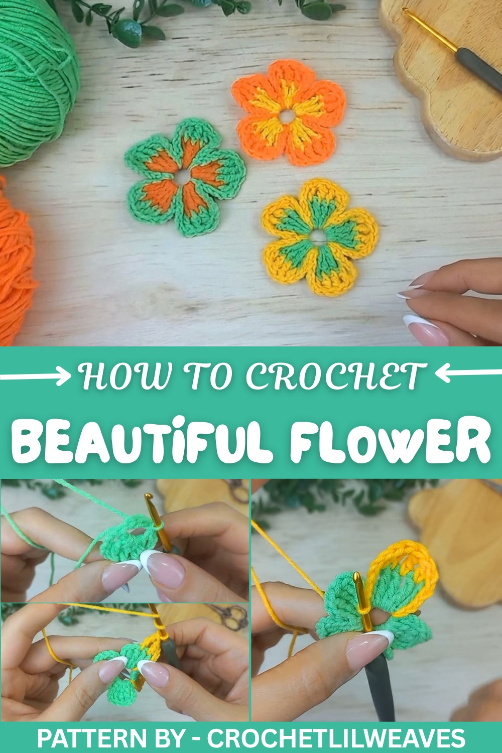 Beautiful Crochet Flower Pattern