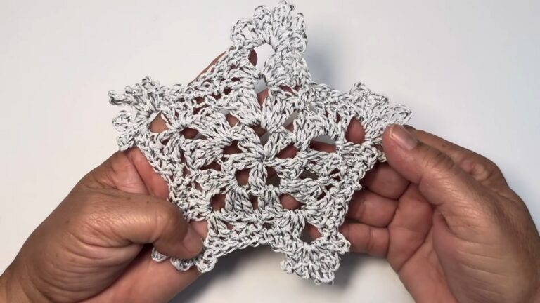 Beautiful Crochet Snowflake Pattern 6