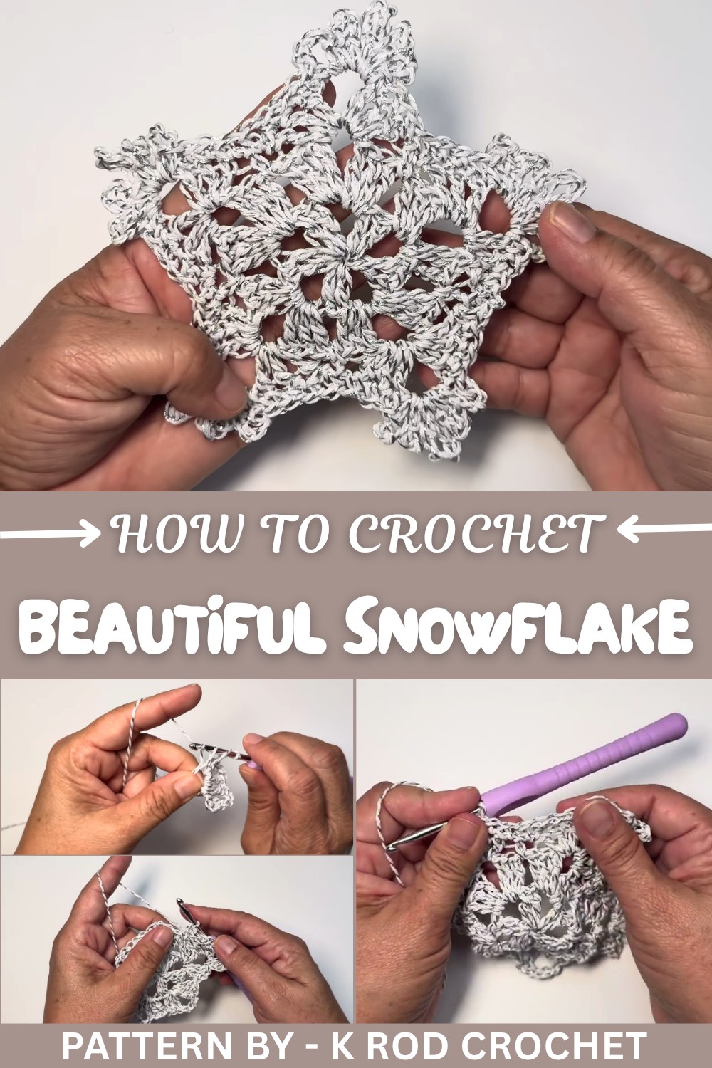 Beautiful Crochet Snowflake Pattern